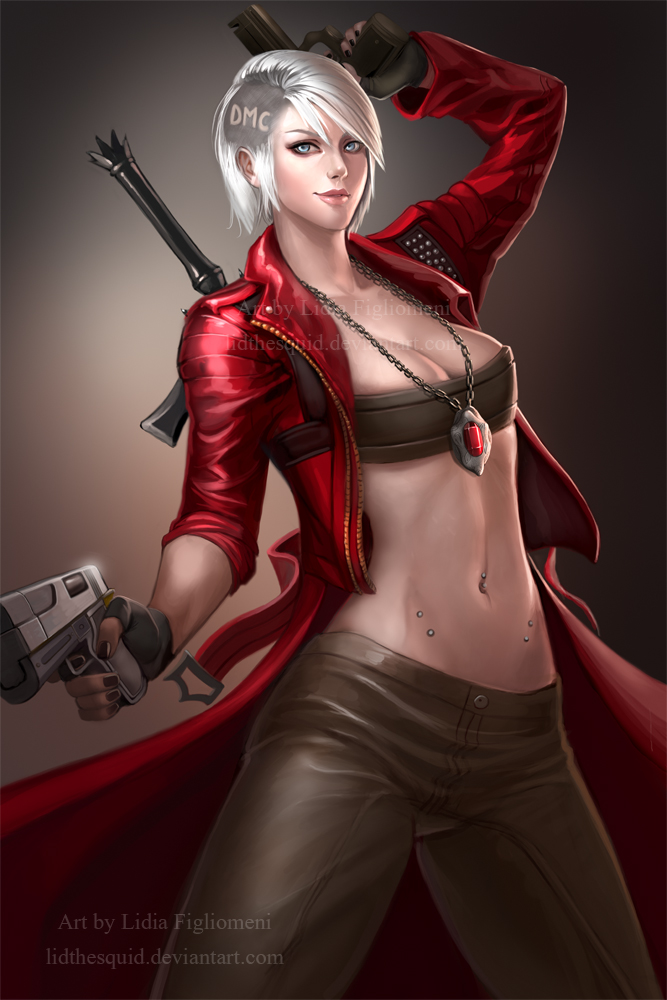 Female Dante from the Devil May Cry Series.I'd honestly post a picture...
