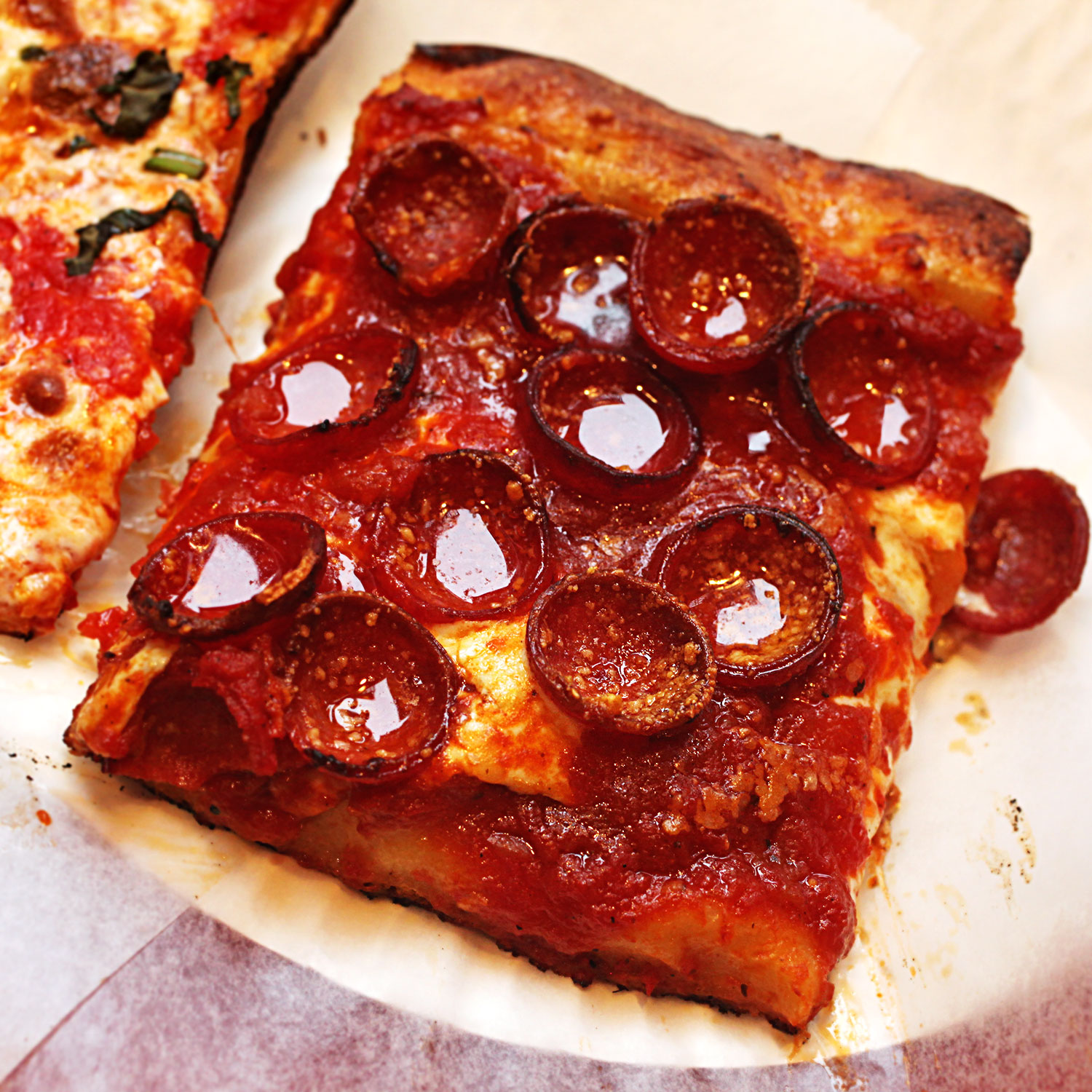 dem small pepperoni slices that cup up and fill with glorious grease