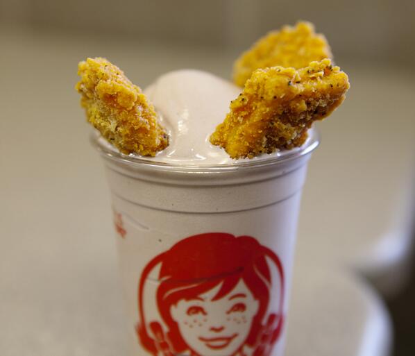 Am I the only one here who thinks chicken nuggets dipped in a frosty is God...