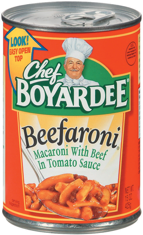 17181157 I'm gonna have some Chef Boyardee beefaroni and a bottle of r...