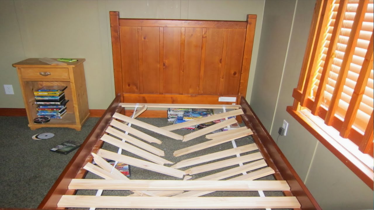 Squeaky bed easy fix you wooden frames mattress frame how to a broken house...