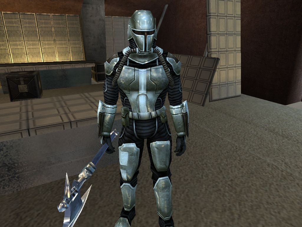 I think Kotor had some nice fits, I remember I used the mandalorian armor e...