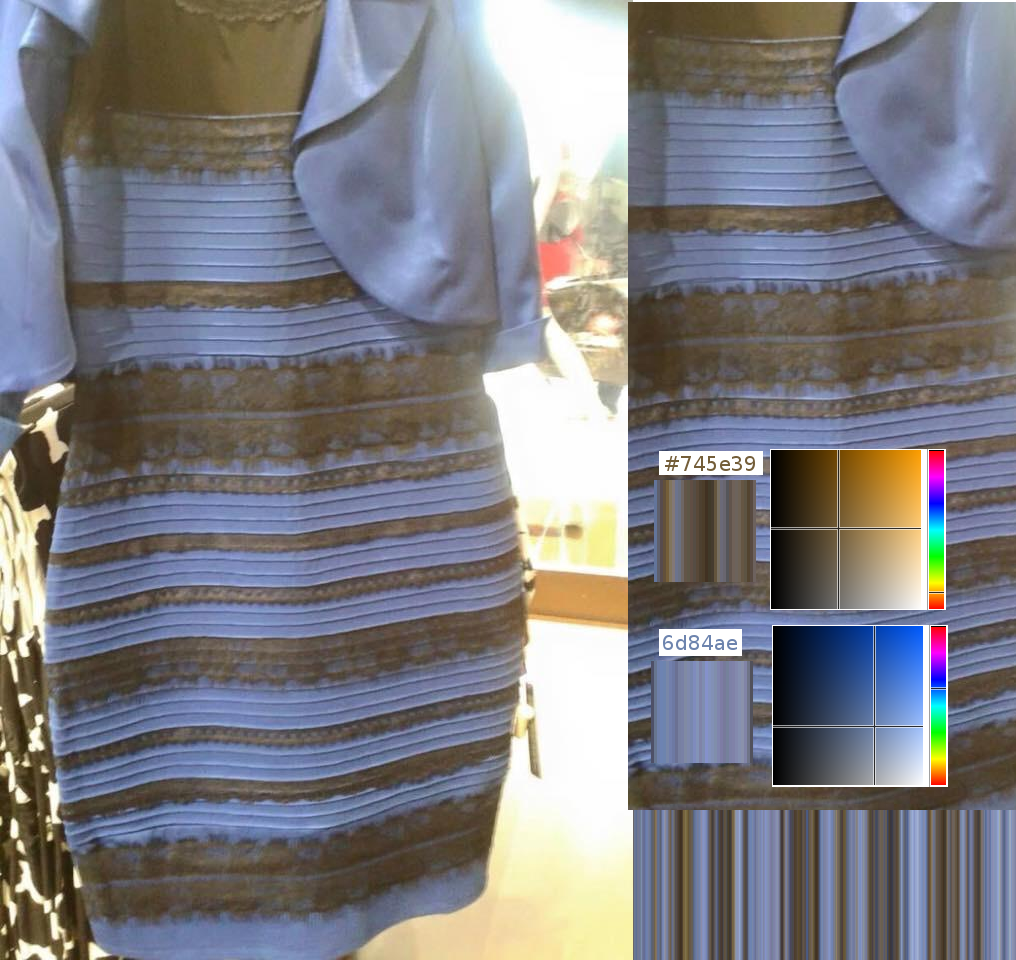Как заменить цвет платья