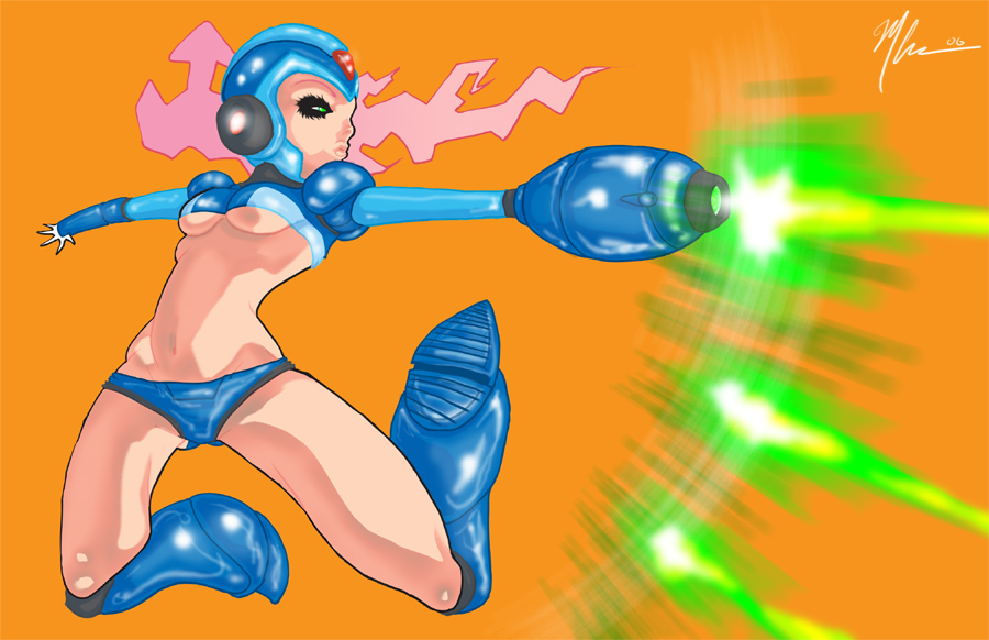 This is Mega Man if he was a she.