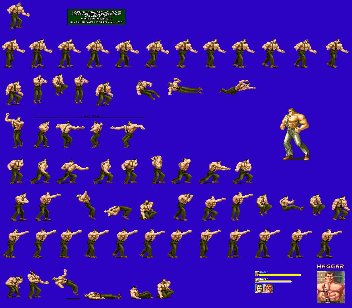 Anyways, Mike's sprite sheet has been completed... 